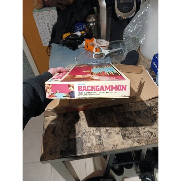 Vintage Empire 1970's Backgammon Board Game #1690- Complete! - Picture 5 of 16